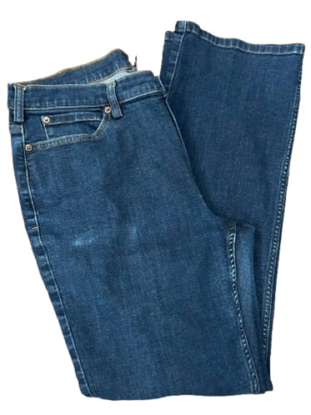 Duluth Trading Co Women’s Dark Blue Denim Jeans Size 14X31